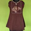 Embroidered kurti close-up detailing
