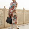 Off-White Cotton Kurta Set