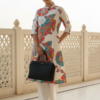 Cotton kurta set walking pose office wear