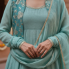 Festive wear Anarkali kurta set for women full look Festive wear Anarkali kurta set for women full look